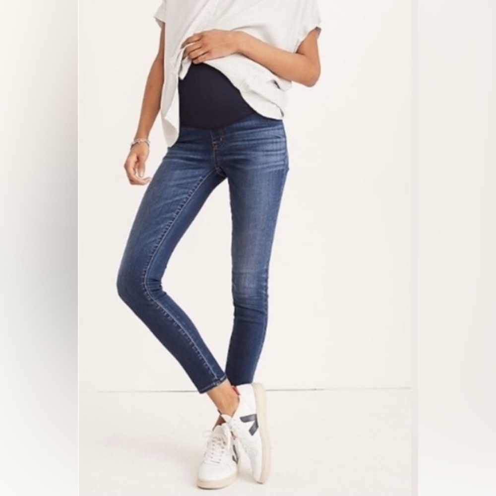 Madewell Maternity Over-the-Belly Skinny Jeans in Danny Wash